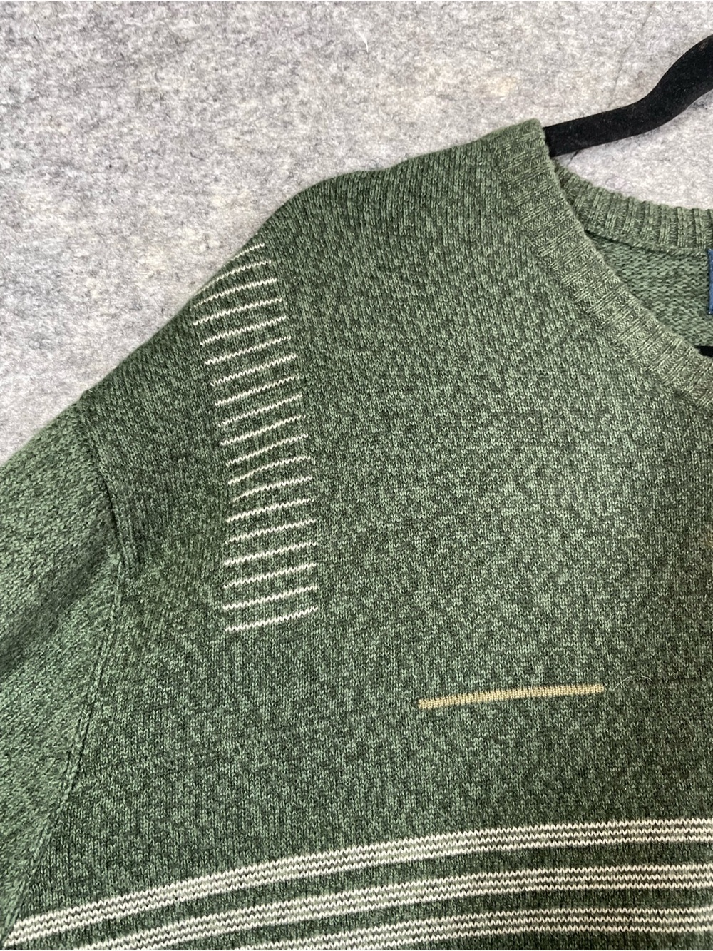 Vintage Arnold Palmer Wool Blend Golf Sweater Green Large V Neck Grandpa Core - Picture 5 of 14